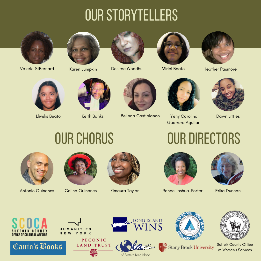 third flyer for the 2021 Freedom Forum. List of the storytellers.